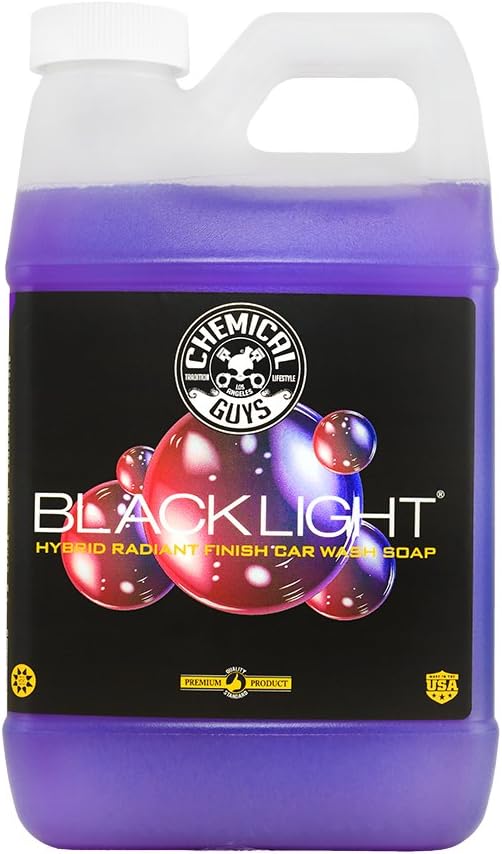 Chemical Guys CWS61964 Black Light Foaming Car Wash Soap (Works with Foam Cannons, Foam Guns or Bucket Washes) for Cars, Trucks, Motorcycles, RVs & More, 64 fl oz (Half Gallon) Black Cherry Scent