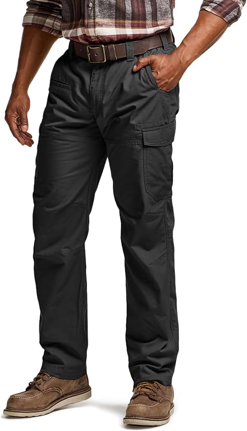 CQR Men's Winter Tactical Cargo Pants, Thermal Fleece Lined Outdoor Snow Ski Hiking Work