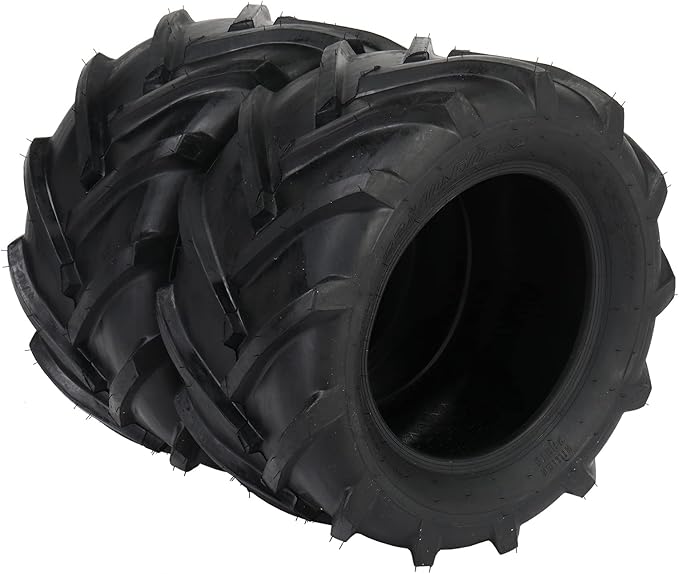TUFFIOM Set of 2 Lawn Mower Tires 24x12.00-12 6PR Turf Tire for Garden Tractor Riding Lawnmower, Tubeless