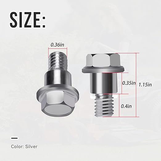 2PCS 532196539 Shoulder Bolts Compatible with Several Riding Mower Application Including Deck Suspension & Chassis,Replacement Bolt fit for Husqvarna 2042LS 2348LS LGT2654 LTH18538 TC38