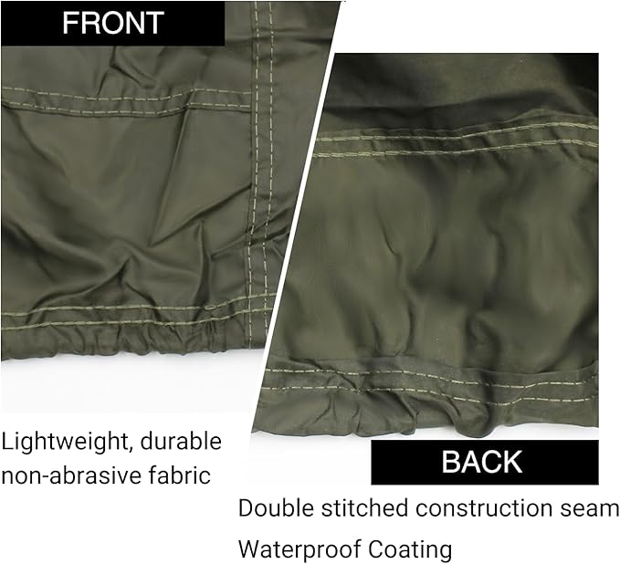 EliteShield Lightweight ATV Cover, Weatherproof Quad Cover, Water and Wind Resistant Four Wheeler Cover, Olive Drab Color fits 77" Long