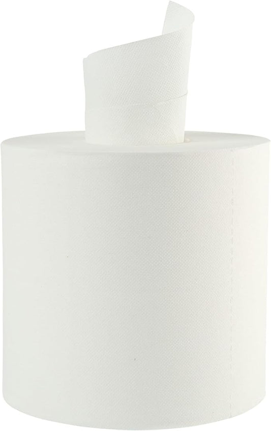 Boardwalk Center-Pull Roll Towels, 2-Ply, 10"w, White, 600/Roll, 6/Carton