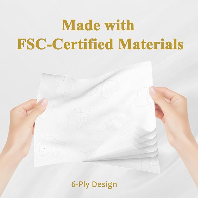 Facial Tissues with Lotion, 20-Pack Ultra Soft 6-Ply,Travel Size Multipack Pocket Tissue, Hypoallergenic for Sensitive Skin and Babies, On-The-Go for Car, Purse, Office (20 Count-Pack of 20)