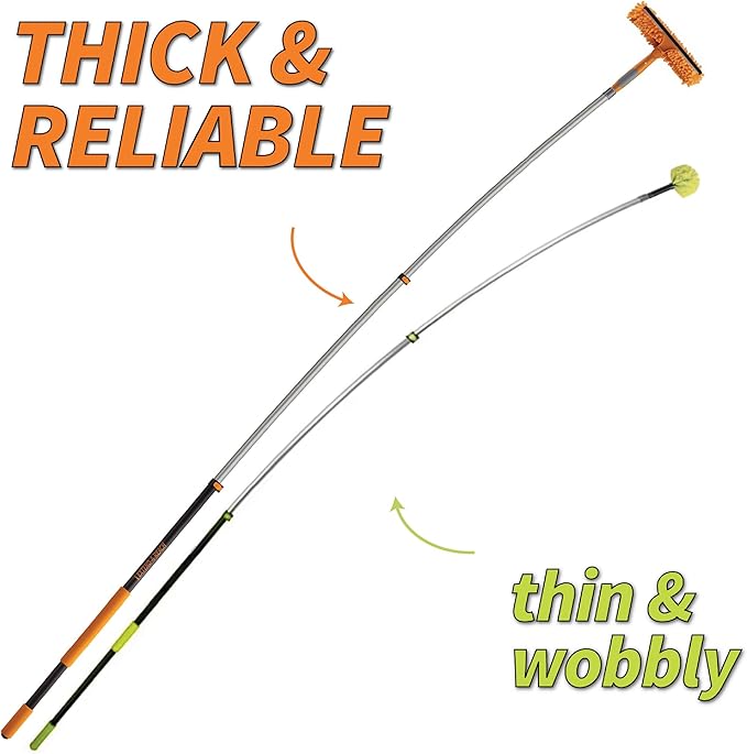 1.5-3 Window Squeegee for Home with Extension Pole // Window Glass Cleaner Tool for Window Cleaning // Car Squeegee for Window Cleaning // Best Tool to Clean Windows Outdoor and Indoor