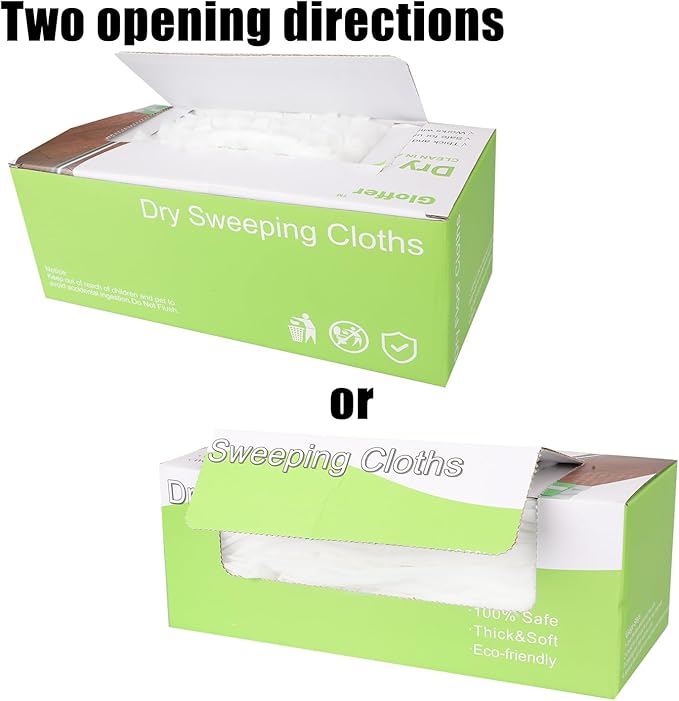 30 Count Heavy Duty Dry Sweeping Cloths,Disposable Dry Mop Refills,Multi Surface Dust Mop Pad Floor Cloth Refills Electrostatic Cloths for Sweeping Cleaning