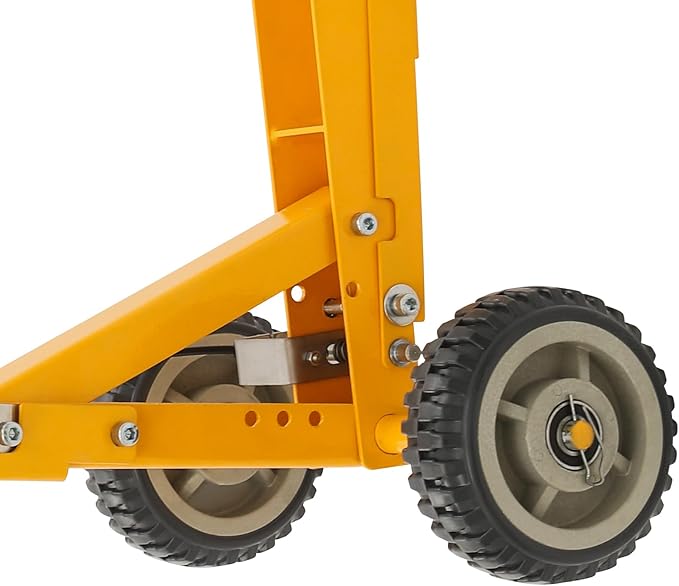 Lawn Mower Lift | Turn Mower Lift with Foot Assist Pedal | Push Mower Jack -Lift Most Mowers | 800LBS Capacity | for Garden Tractors, Lawn Mowers | Yellow