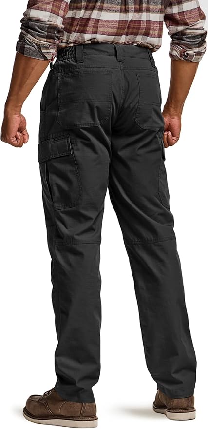 CQR Men's Winter Tactical Cargo Pants, Thermal Fleece Lined Outdoor Snow Ski Hiking Work