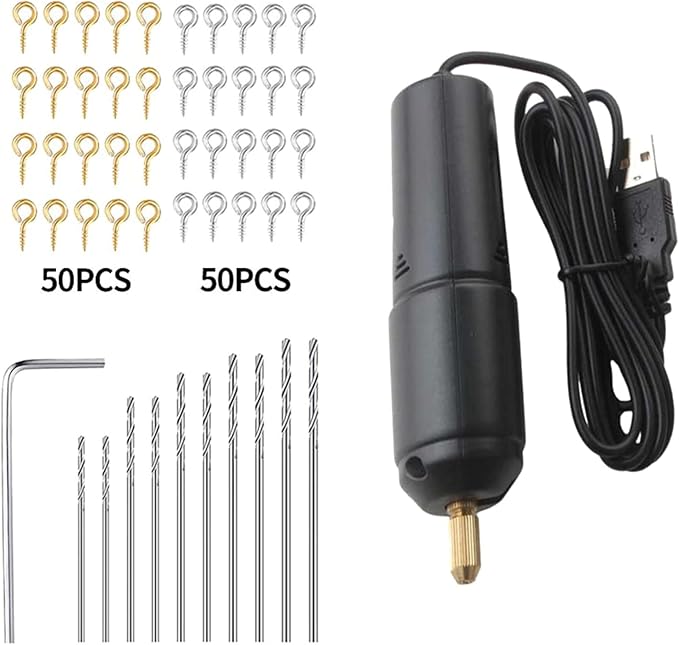Hand Drill USB Portable Handheld Drill Tool for Work Switch Easy Rotary Tool