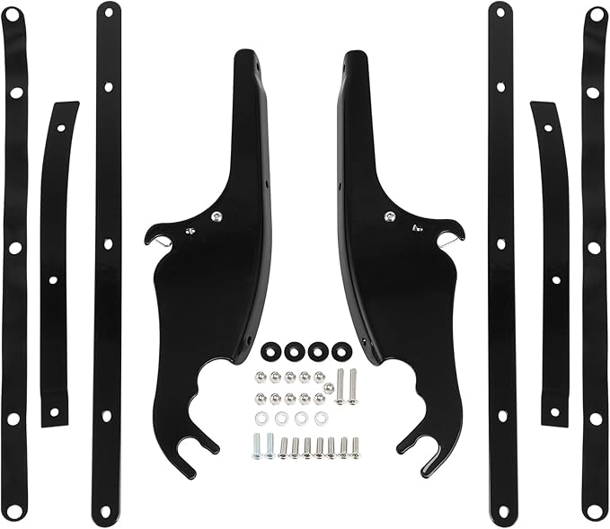 TCMT Windscreen Windshield Mount Bracket Kits Fits For Harley Softail Slim Deluxe Fat Boy Heritage Softail Classic FLS FLSS FLST FLSTC FLSTF FLSTFB FLSTFBS 2000-2017