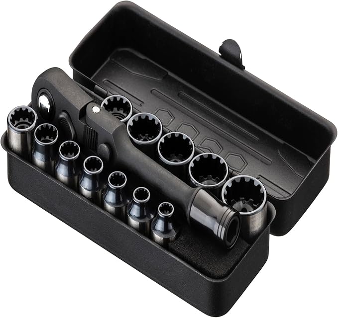 KESI Tool Torx Bit Set 77-Piece, Fully Armed Bits Ratchet Set with 1/4" Dr 29-piece Multi Function Bits Set, 13-Piece 1/4" Dr. Low Profile Socket Set and 35-piece Precision Bits Set