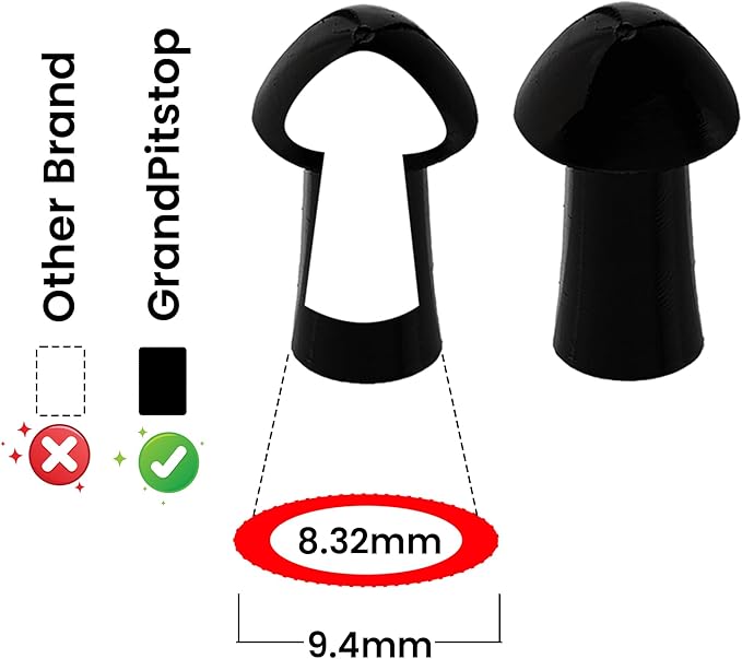 GRAND PITSTOP 36 Pcs Tubeless Tire Puncture Repair Kit with Mushroom Plug for Tyre Punctures and Flats on Cars, Motorcycles, ATV, Trucks & Tractors (30 Mushroom Plugs)