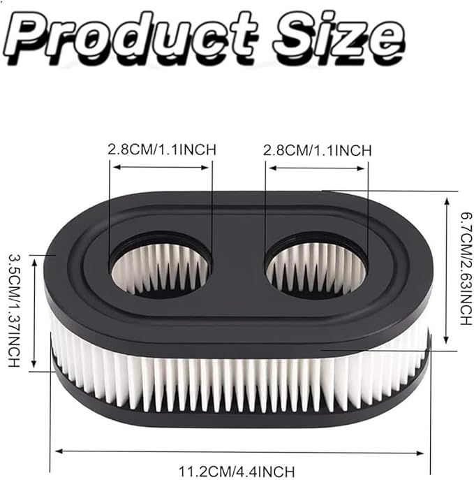 2PCS593260 798452 334404 Air Filter Replacement Part Filter Lawn Mower Air Cleaner Series Engine 4247 5432 5432K Lawn mower Air Filter accessories for 550E 550EX 500EX 625EX 675EXI (2)