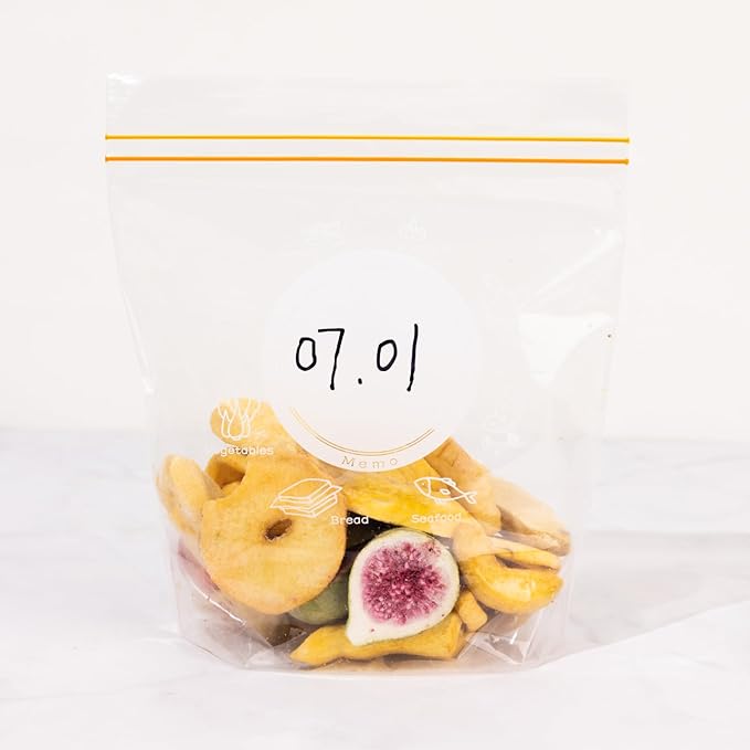 2-in-1 Reusable Food Storage Bags - Small 15 Pack(8.1"x7.1") & Large 10 Pack (10.7"x11") | Leakproof Freezer Bags, BPA-Free Eco-Friendly Silicone Zip Bags for Meal Prep, Snacks, Leftovers, Travel