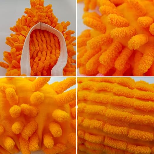 10 PCS 5 Pairs Dust Duster Mop Slippers Shoes Cover, Multi Function Washable Microfiber Foot Socks Floor Cleaning Shoes Cover for House Kitchen Office