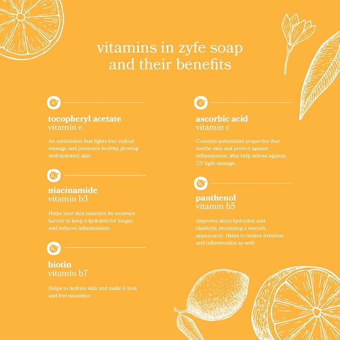 Vitamin Hand Soap - Liquid Hand Soap - Natural Plant Derived Moisturizing Handsoap with Essential Oil Fragrance Citrus Bask - Soft Hand Wash for Kitchen & Bathroom with Pump 12oz - Lush Soft Soap