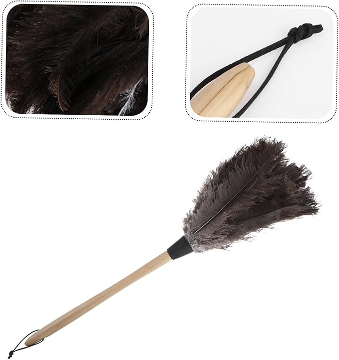 Natural Removal Brush Lightweight Cleaning Tool for Home Car Office with Soft Delicate Bristles and Hanging Practical for High and Reach Areas