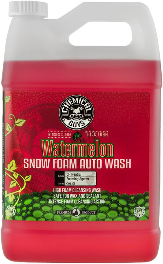 Chemical Guys Car Wash Soap for Foam Cannon or Bucket, Honeydew Snow Foam Car Wash Soap for Trucks, Motorcycles, RVs & More, Super Suds, Honeydew Scent - 64 oz (Half Gallon)