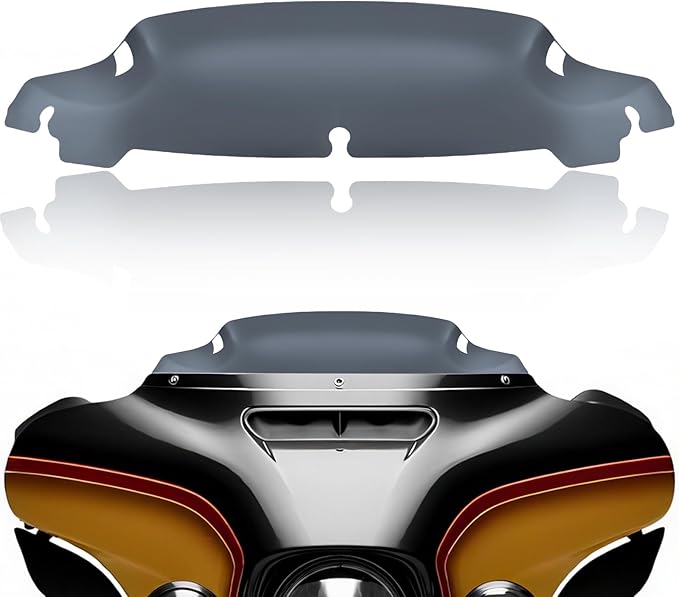4.5" Motorcycle Windshield Wave Windscreen 2014-2023 Fit For Harley Davidson Touring Street Glide Electra Glide Ultra Limited Tri Glide Flht Flhx Flhtk Flhtc Flhtcu Smoke