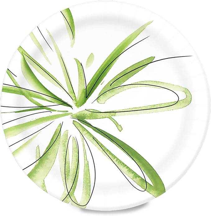 Amazon Basics Everyday Paper Plates, 8.62 Inch, Disposable, 300 Count