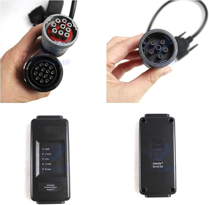 SINOCMP ET4 ET-4 IV Diagnostic Adapter Tool Communication Test Group 2019C Version with 6,9,14 Pins Line for Heavy Equipment 478-0235 538-5051