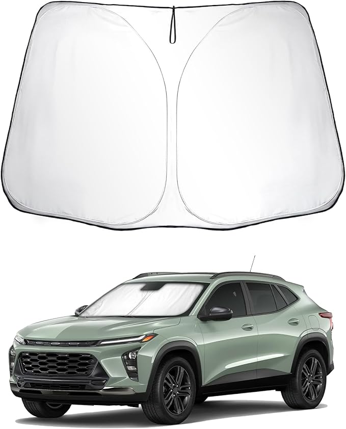 SKTU 2024 2025 2026 Chevy Trax Front Windshield Sunshade for 2024 2025 2026 Chevrolet Trax Windshield Sun Shade Foldable for Blocks UV Rays and Blocks Heat and Sun Keeps Vehicle Cool