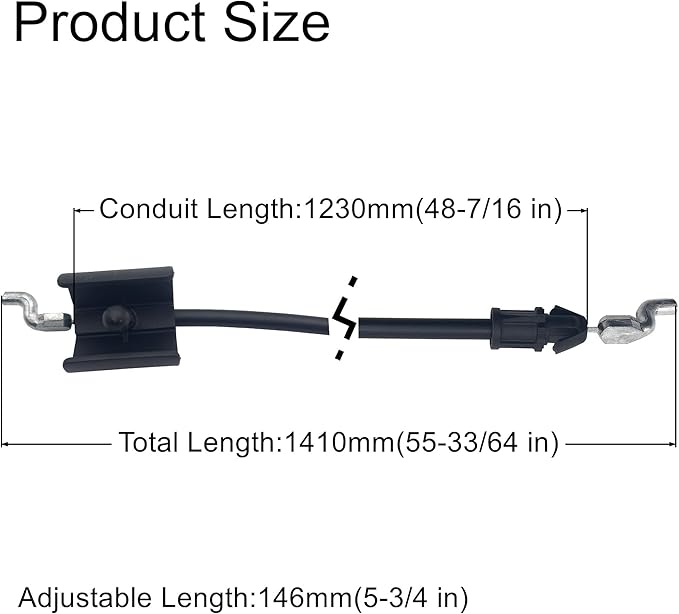 158152 582991501 Engine Zone Control Cable Compatible with Craftsman Husqvarna Poulan Murray Weed Eater Walk-Behind Lawn Mower 532158152