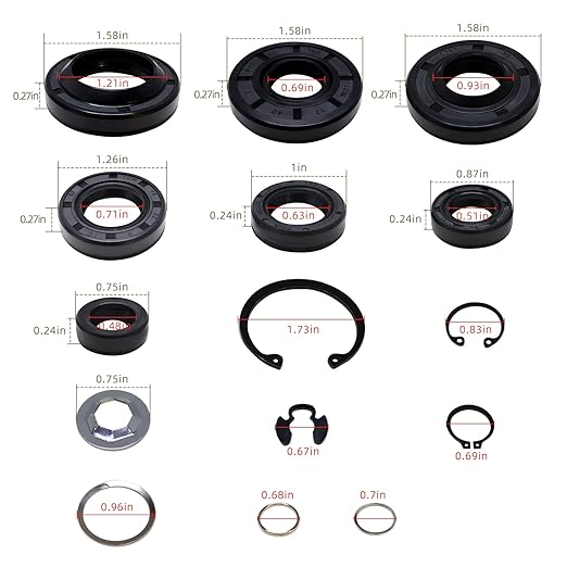 70853 Overhaul Rebuild Retaining Ring Kit 70853 Seal kit Fit for Lawn Mower Hydro-Gear Cub Cadet Lawn Mower Transmission