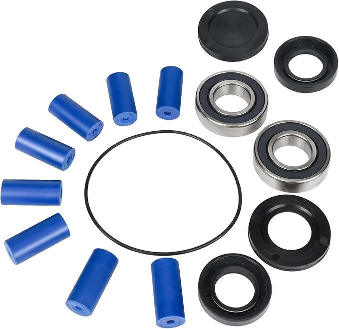 3430-0381 Super Roller Repair Kit Compatible with Hypro 7560 Series Pump 8-Roller Pump（7560C, 7560N, 7560XL）Includes 8 Super Rollers, 2 Fluoro Seals, 1 O-ring, 2 Bearings, 2 bearing Caps