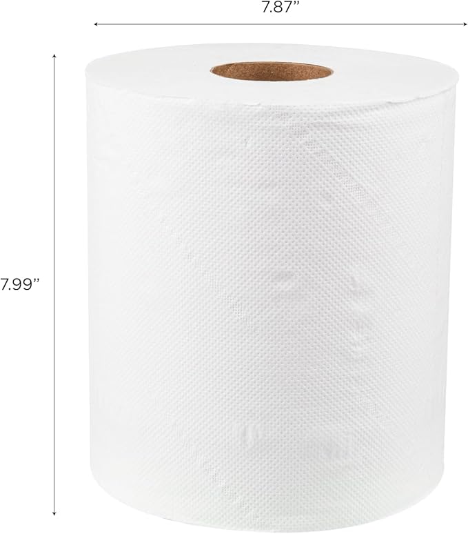 Karat JS-CPW600 2-Ply Center Pull Paper Towels, White, 3600 Sheets/Roll - Case of 6 rolls