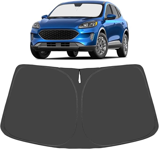 Proadsy for Ford Escape 2020-2024 2025 Windshield Sun Shade 4-Layer Foldable Front Sunshade Protector Sun Visor Blocks UV Rays Keep Car Cooler