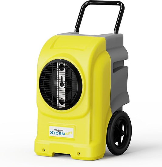 ALORAIR LGR Commercial Dehumidifier with Pump & Drain Hose, Portable Insutrial Dehumidifier for Basments, Home, Job Sites, Fit for 2,100 Sq.Ft Space with Wheels (Storm Elite Yellow NO WIFI)