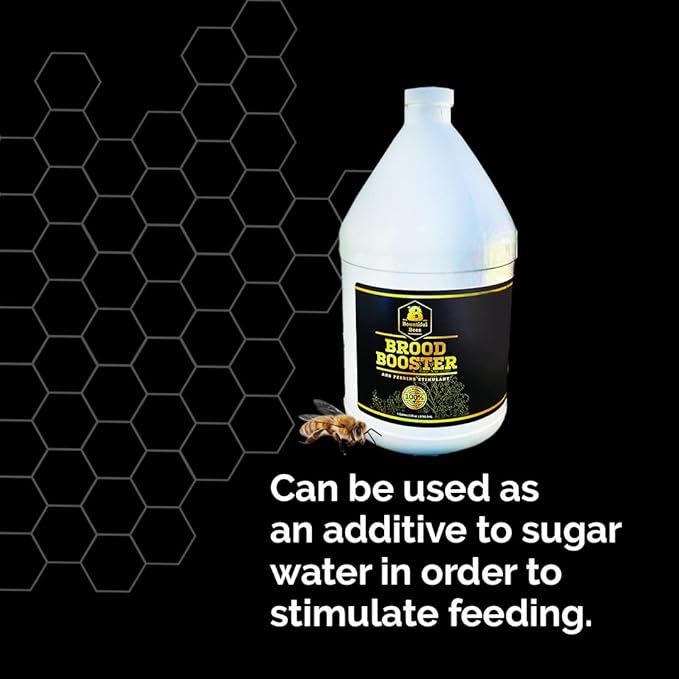 Brood Booster & Feeding Stimulant – 2 Gallon – Natural Honey Bee Supplement – Boosts Colony Growth – Prevents Syrup Fermentation – Aids Comb Building – Great for Nucs & Swarms