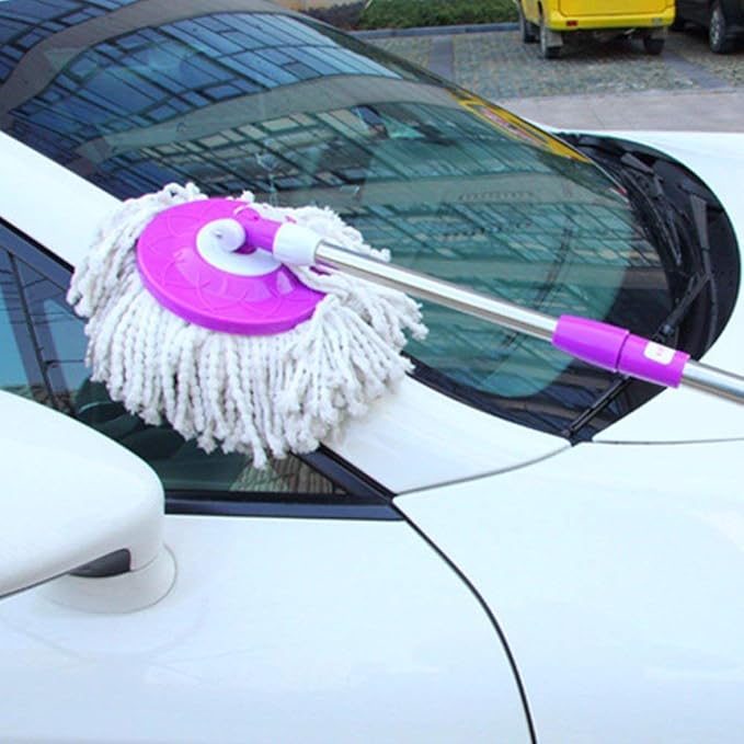 Replacement Microfiber Mops Head, Compatible for Hurricane Spin Magic Mop Head, fits 6.36‘’ Standard Replacement Round Spin Mop Heads,Inner Hole 2.5'' Only (3 Pack)