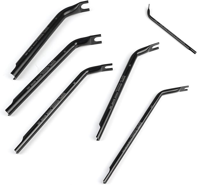 5PCS Air Line Disconnect Tool Set – Double-Ended Air Brake Line Disconnect Kit for Semi Trucks, Diesel Mechanics, and Heavy-Duty Air Systems (1/8"-5/8")