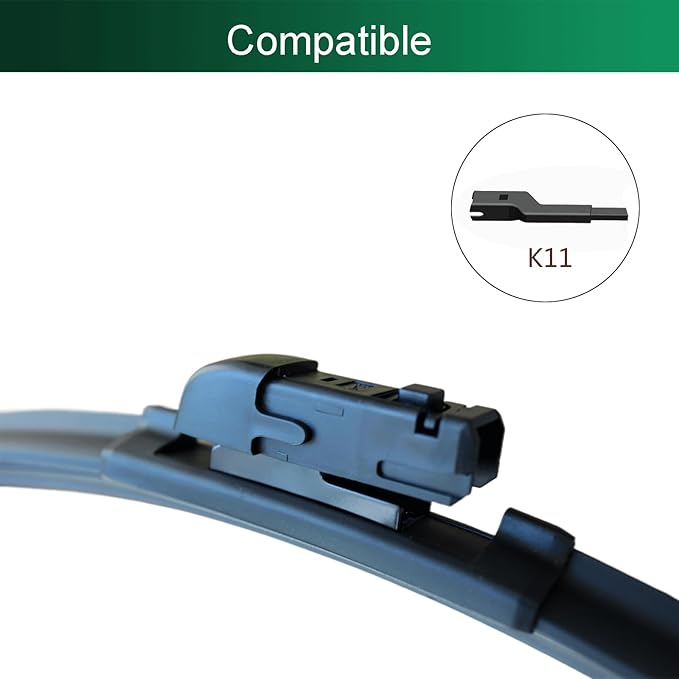 24" + 18" Windshield Wiper Blades Set for Mazda CX5 CX9 CX-5 CX-9 2017 2018 2019 2020 2021 2022 2023 2024 2025 - OEM Quality, Top Lock Design, All season (Set of 2)