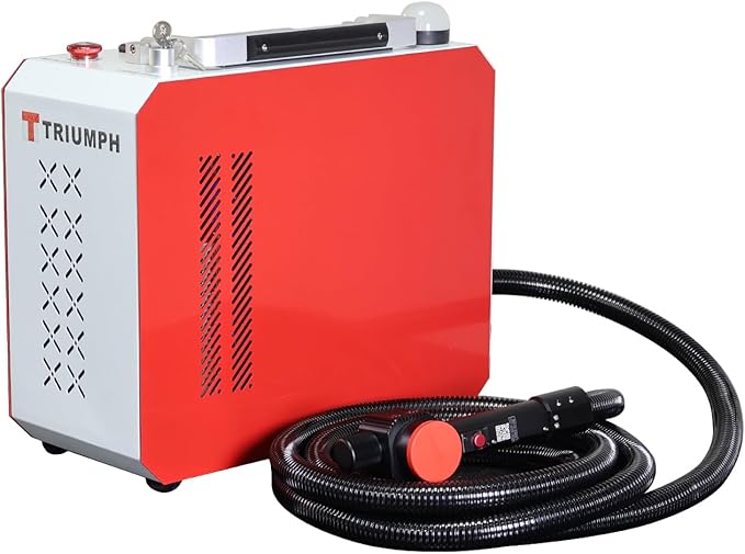 Triumph Pulse 200W Laser Rust Remover Laser Rust Removal Machine Pulse Hand-held Fiber Laser Cleaning Machine for Metals with Rust Paint Oil Dirt Stains Coating Remover Laser Cleaner Machine