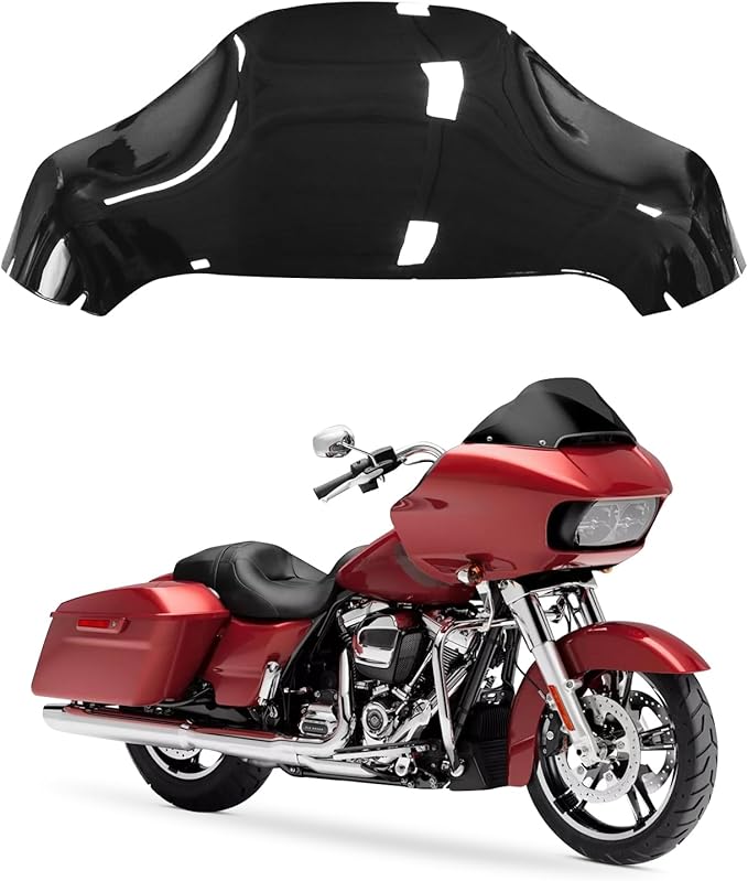 Black 13" Windshield for Harley Davidson Touring Road Glide CVO FLTRX/FLTRXS/FLTRK/FLTRU/FLTRUSE 2014-2022 Windscreen Air Deflector