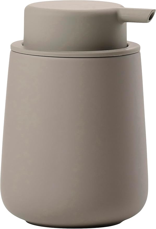 ZONE DENMARK Nova Soap Dispenser - A Fusion of Sleek Design and Durable Material - Elevate Your Bathroom with Sophistication and Practical Elegance. A Stylish and Functional Bathroom Accessory