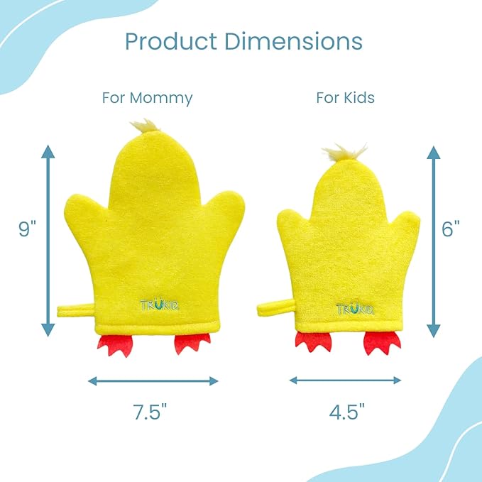 TruKid Lavender Bubble Podz & BubbleGlove Set – Bubble Bath Pods with 2 Wash Gloves for a Calming Bath Routine