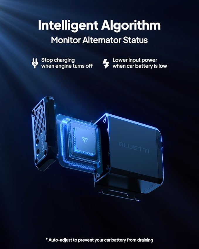 BLUETTI AC200L Portable Power Station & Charger 1 (Ships Separately), 2048Wh LFP Backup, 560W DC-DC Alternator Charger, 3.6H Full Charge via Car, Perfect for Road Trips, RVs, Power Outages
