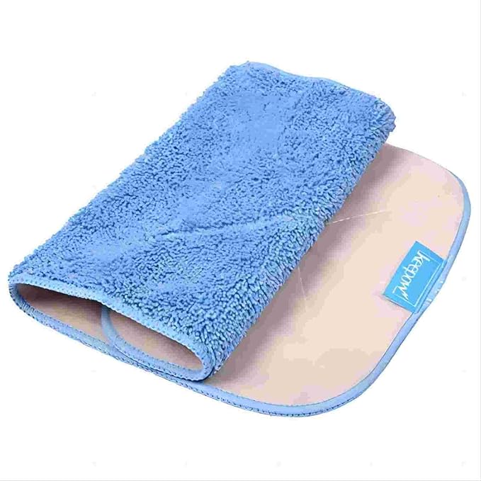 KEEPOW Microfiber Mop Cloth Refills Compatible with MR.SIGA Professional Microfiber Mop, Double Side use, Wet & Dry Mopping, Pack of 5