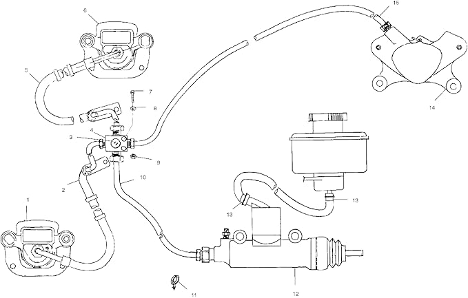 Polaris 2201302 Master Cylinder Rebuild Kit Ranger 500 6X6