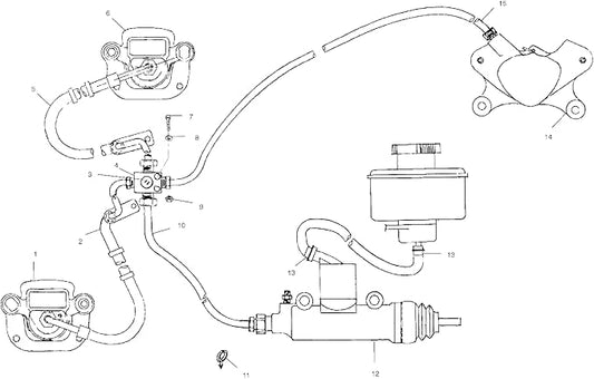 Polaris 2201302 Master Cylinder Rebuild Kit Ranger 500 6X6
