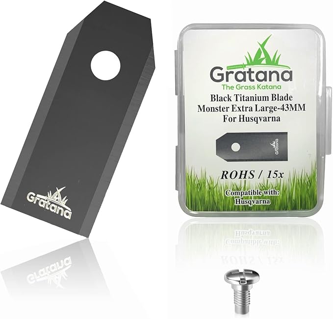Robotic Lawn Mower Blade (15, for Husqvarna - Monster 43MM) Also for Gardena McCulloch Robotic Lawnmower Mowing Robo Robot Accessories Replacement for 315 430 435 450 and Many Others