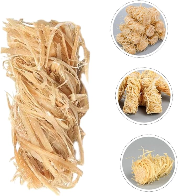Generic 12Pcs Natural Wax Wood Fire Starters Quick Ignition Camping Fire Accessories for Outdoor Grills Stoves Hiking Fishing Survival Kits