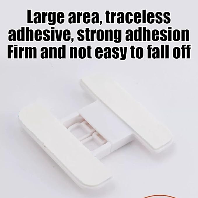 Refrigerator Lock - Self-Adhesive Fridge Door Lock for Safety | Fixed Buckle for Glass Metal Surfaces, Childproof Anti Open Protection, Home Kitchen Cabinet RV Security for Kids & Adults