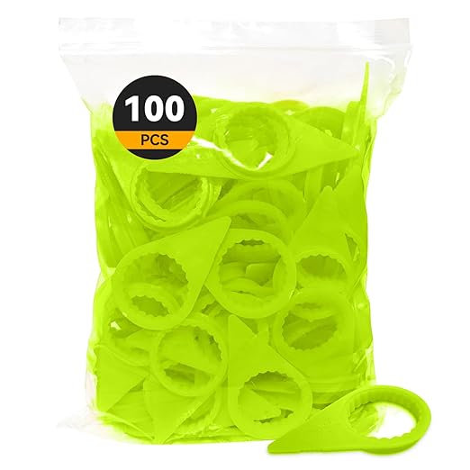 Loose Wheel Nut Indicators 100 Pcs - 33mm Green Visual Warning Arrows Essential for Truck, Trailer, Bus, Tractor Fleet Safety & Agricultural Industrial Vehicles