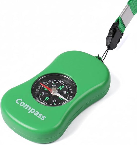 Kids Explorer Kit Compass Toy | Essential Outdoor Adventure Gear (Compass & Whistle Included) | Develops Sense of Direction, Gift for Boys & Girls