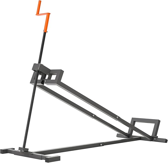 Lawn Mower Lift Jack Heavy Duty Lawnmower Jack for Ride on Lawn Mowers & Garden Tractors, Space-Saving Foldable Large Riding Lawn Tractor Lift with Manual and Power Tool Handles Fit Multiple Mowers