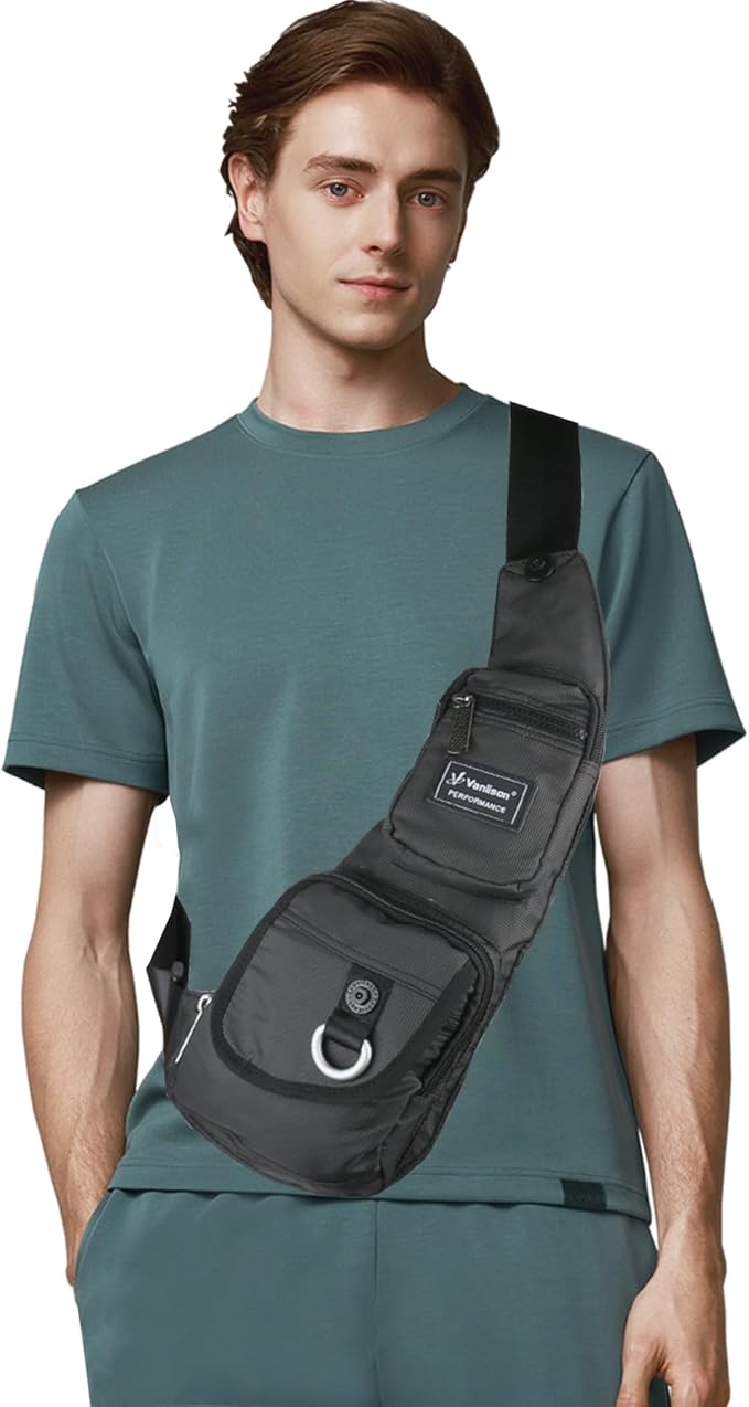 Nylon Sling Chest Bag Daypack Bicycle Travel Gym Backpack